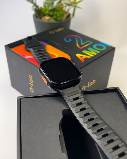 G-Tab Smart Watch AMOLED 2.02 Inch Display With 2 Extra Strap