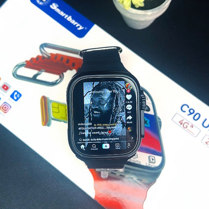 Newest Sim Card Wifi Smart Watch With Two Strap